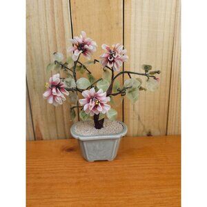 Vintge Chinese Art Glass Bonsai Tree